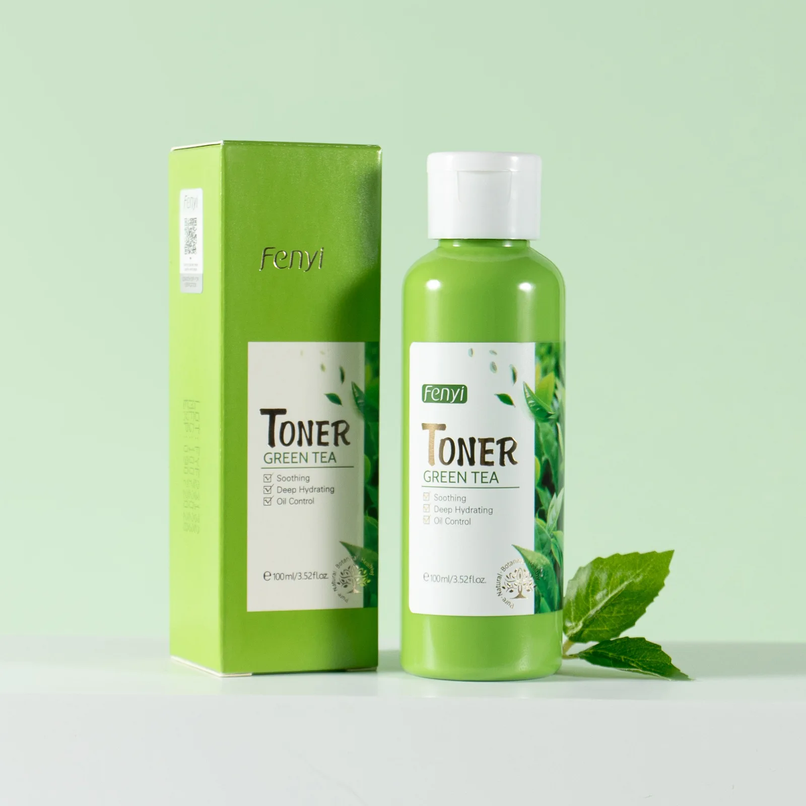 Fenyi Green Tea Face Tonic Hydration Smooth Facial Toner Skin Care Oil Control Nourishing Moisturizing Brightening Soften Skin