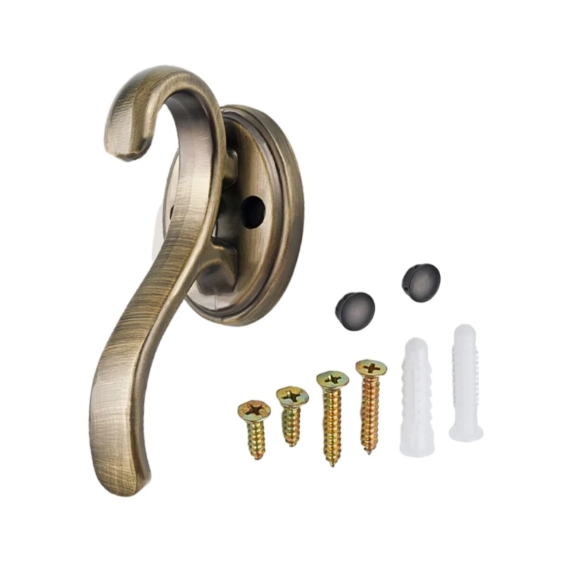 Set of 4 Metal Hooks Secure and Efficient Storage Hooks for Home Foyer and Hotel