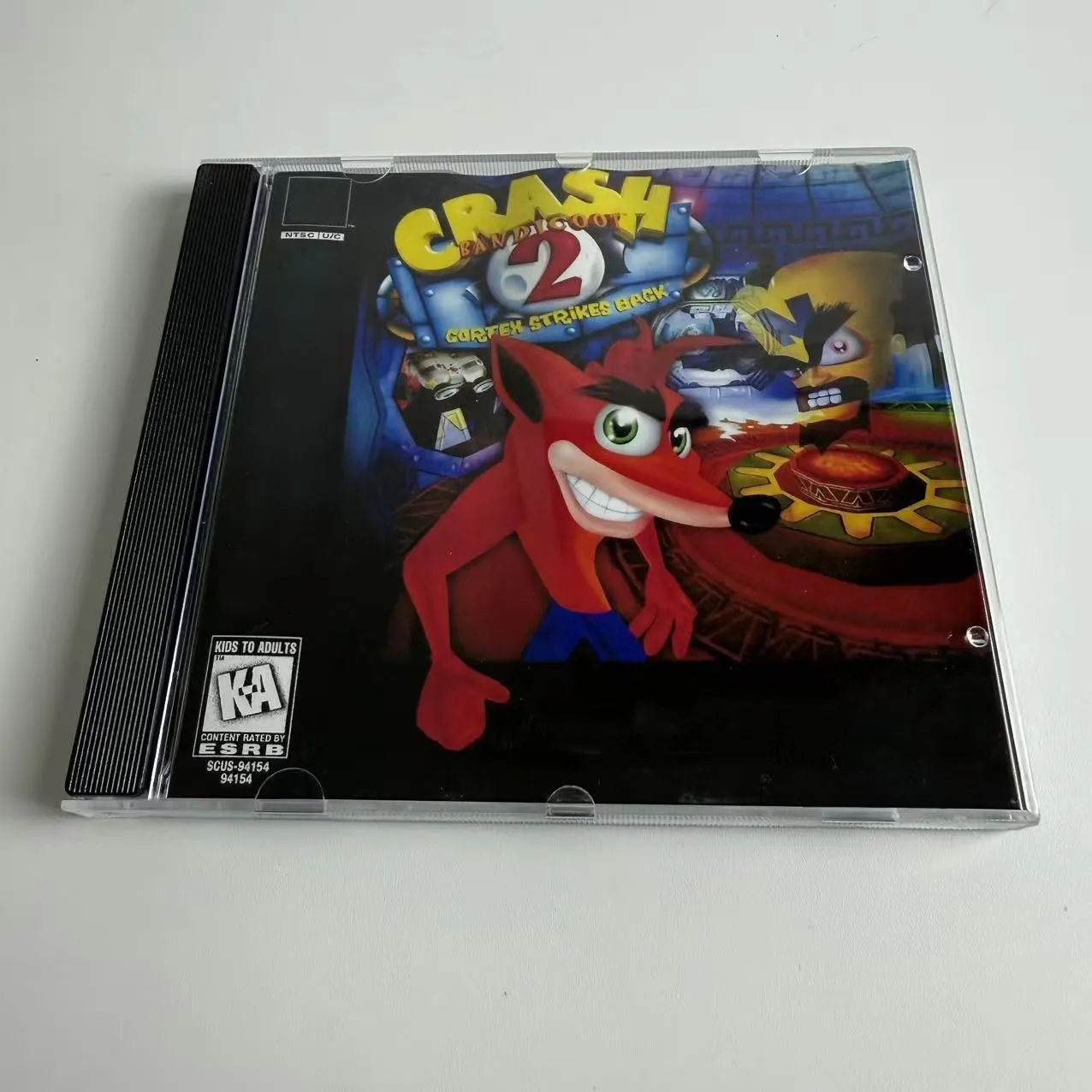 High-quality Reproduction Disc For PS1: Crash Bandicoot 2: Cortex Strikes Back (US Vibration Version, No Manual)