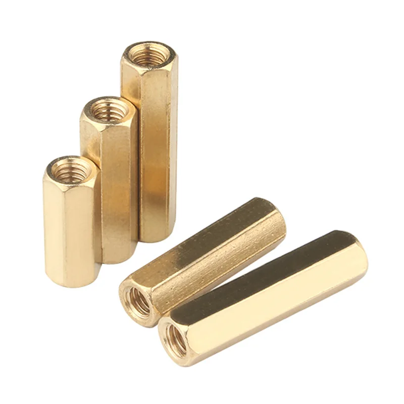 Hex Brass Male Female Motherboard Standoff Copper Mount M2 M2.5 M3 M4 Board Rack Stud Threaded Pillar PCB Column Spacer Screw
