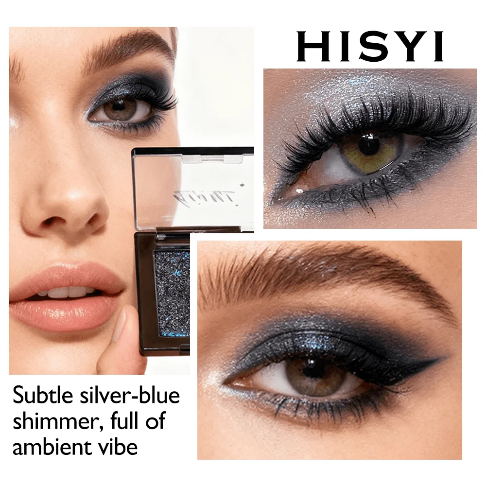 อายแชโดว์แบบเดี่ยวชิมเมอร์&แมท— ประกายสีรุ้ง กันน้ำ ติดทนนาน สวมใส่ง่ายสำหรับคริสต์มาสและฤดูหนาว