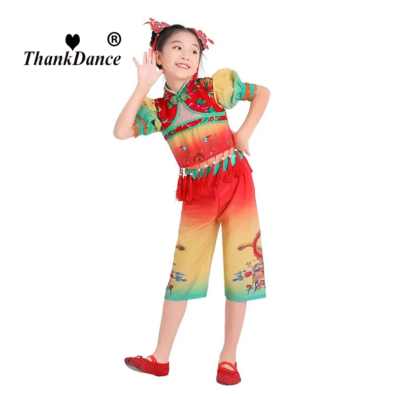 High quality embroidery elegant costumes fan dance costume Jiangnan umbrella hanfu Dance wear