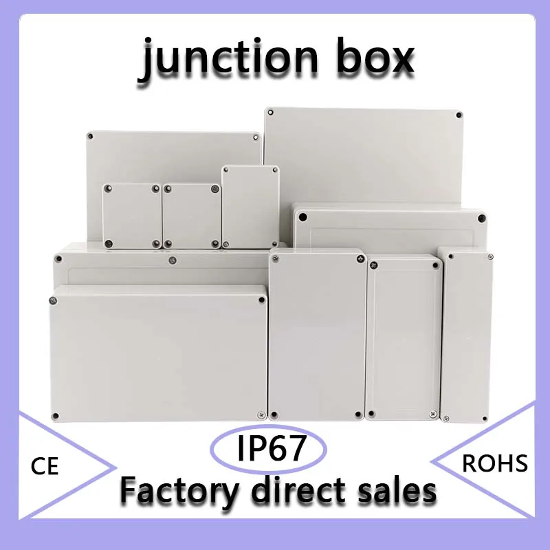 

F-Type Waterproof Plastic Enclosure Box Electronic Project Instrument Case Electrical Project Box Outdoor Junction Box Housing