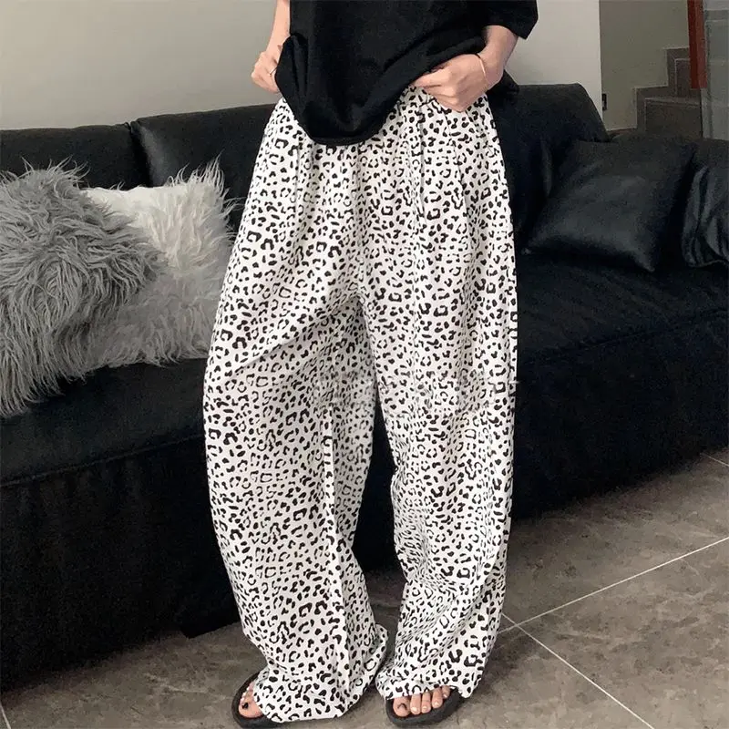 Casual Broek Vrouwen Luipaardprint Ontworpen All-Match Comfort Dagelijkse Basics Koreaanse Stijl Leisure Speciale Ademende Persoonlijkheid