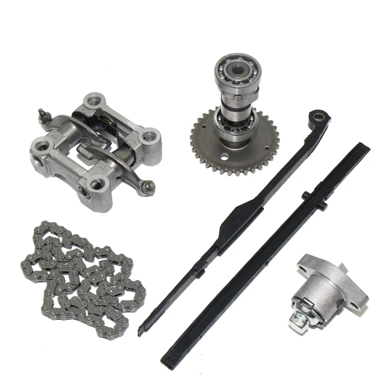 Motorcycle Engine Timing Chain/Cam shaft/Tensioner/Rocker Arm Set for Kymco Baotian Italika Qjmotor BT125 CS125 GY6 125cc-150cc