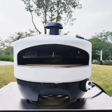 -Outdoor Portable Mobile Stainless Steel 16 Inch Pizza Oven Indoor Propane Gas Burner Pizza Oven