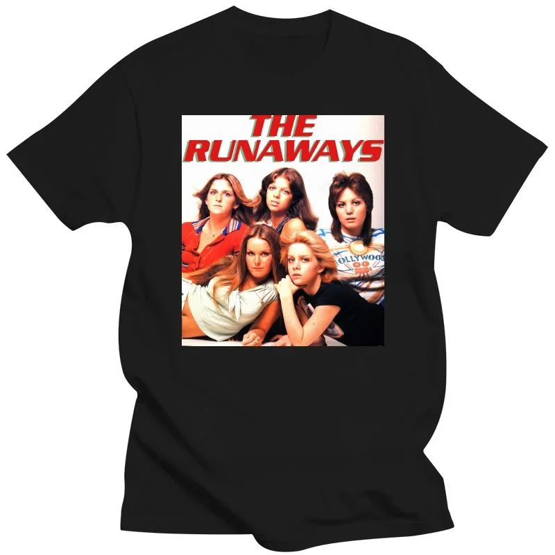 The runahways All female Teenage American Rock Band giovanna Jett Unisex black white Vintage Gift fashion Shirt male top tees