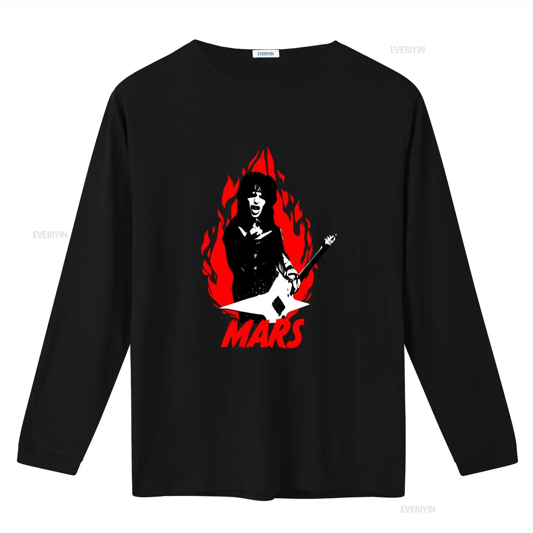Mick Mars T Shirt Glam Rock Heavy Metal Guns Guitarist Fire Design  vintage Washed Slightly Unisex Stretched streetwear Stylish