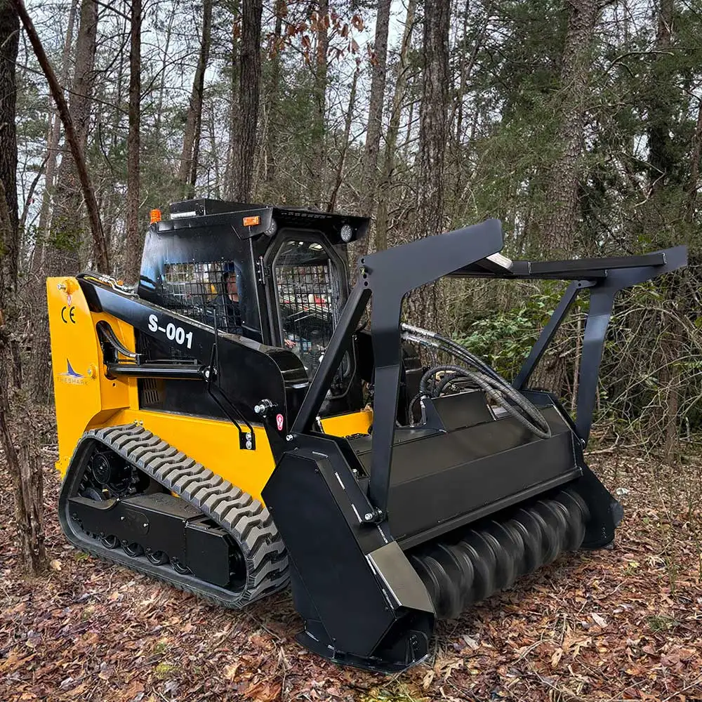 Tonlita Brush Cutter Skid Steer Loaders Forestry Mower Mulcher Attachments Stump Grinder Drum Mulcher for Skid Steer