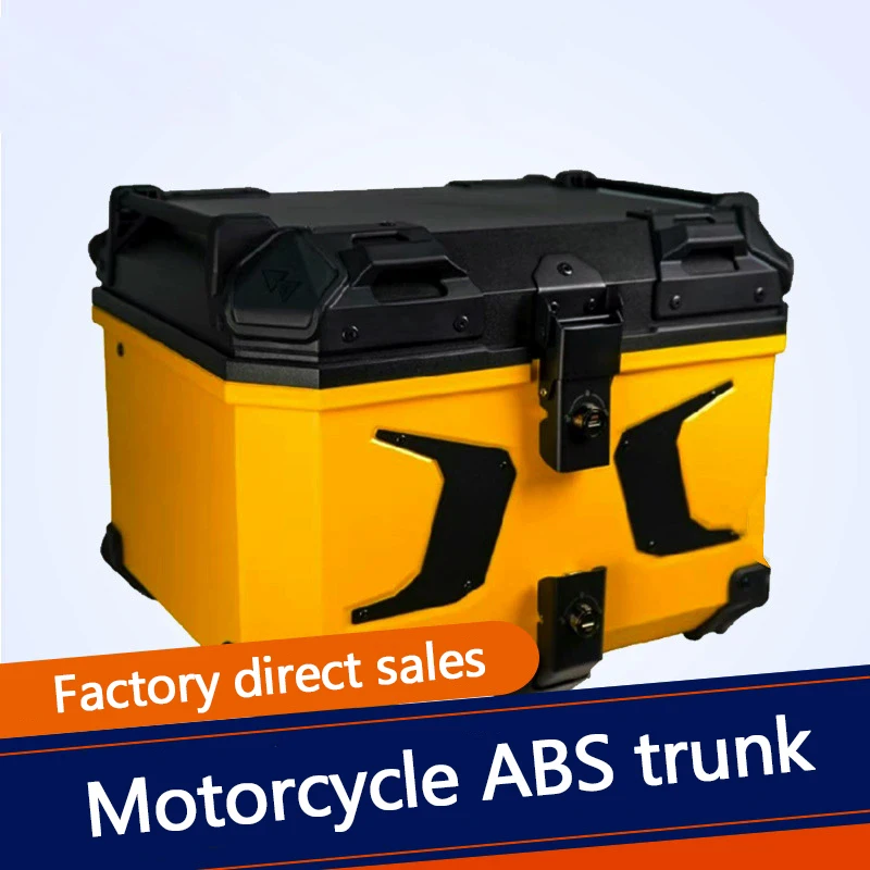 

45L quick-release motorcycle/electric bicycle trunk, portable and universal ABS plastic trunk, waterproof and anti-prying