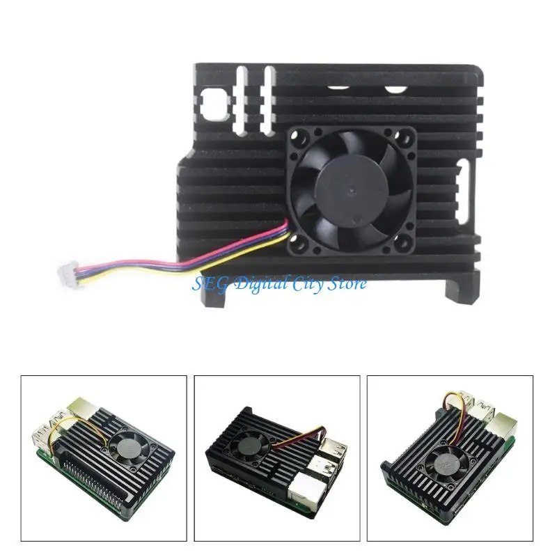 

U75B Алюминиевый корпус металлический корпус корпуса для оболочки для Raspberrypi 5 Модель B 5B