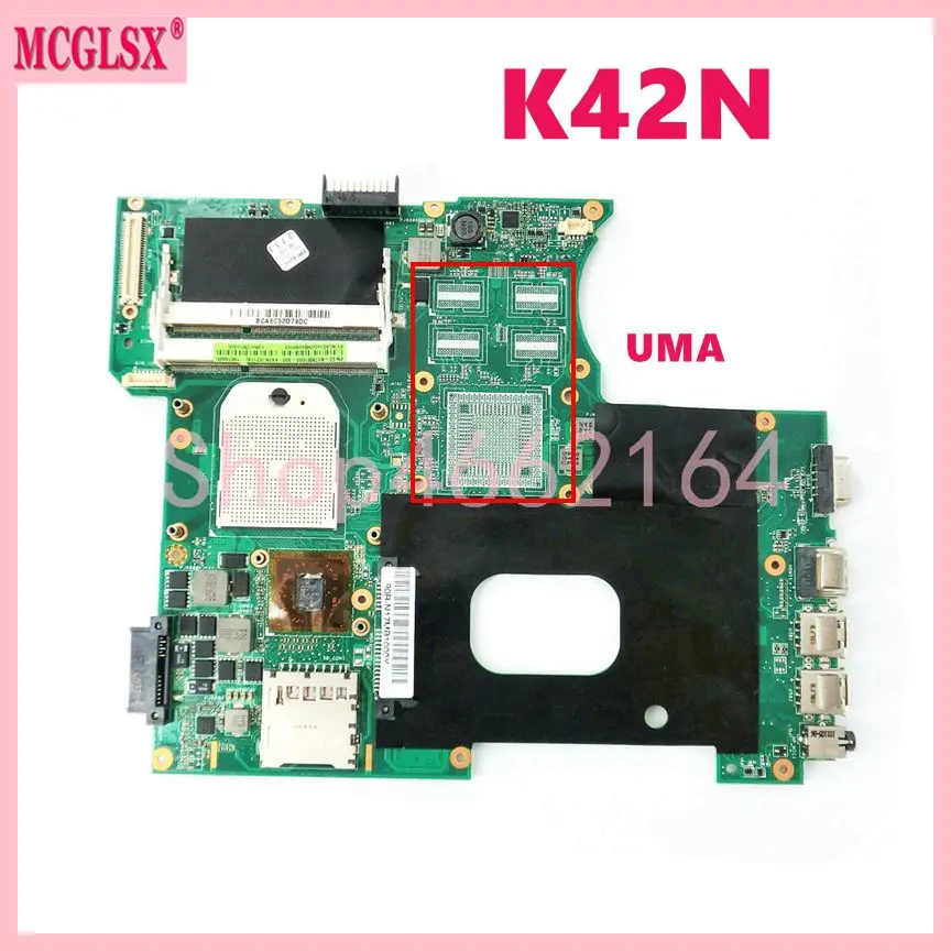 

K42N UMA Laptop Motherboard For ASUS A42N K42N X42N Notebook Mainboard 100% Fully Tested OK