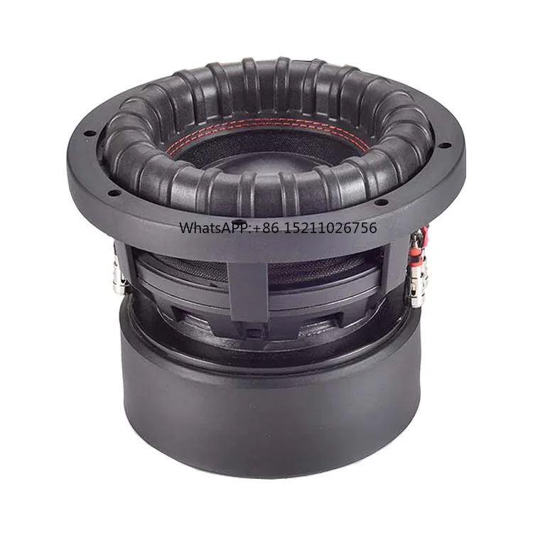 high performance 8 inch slim subwoofer with high efficiency 2*720Oz neo magnet spl subwoofer