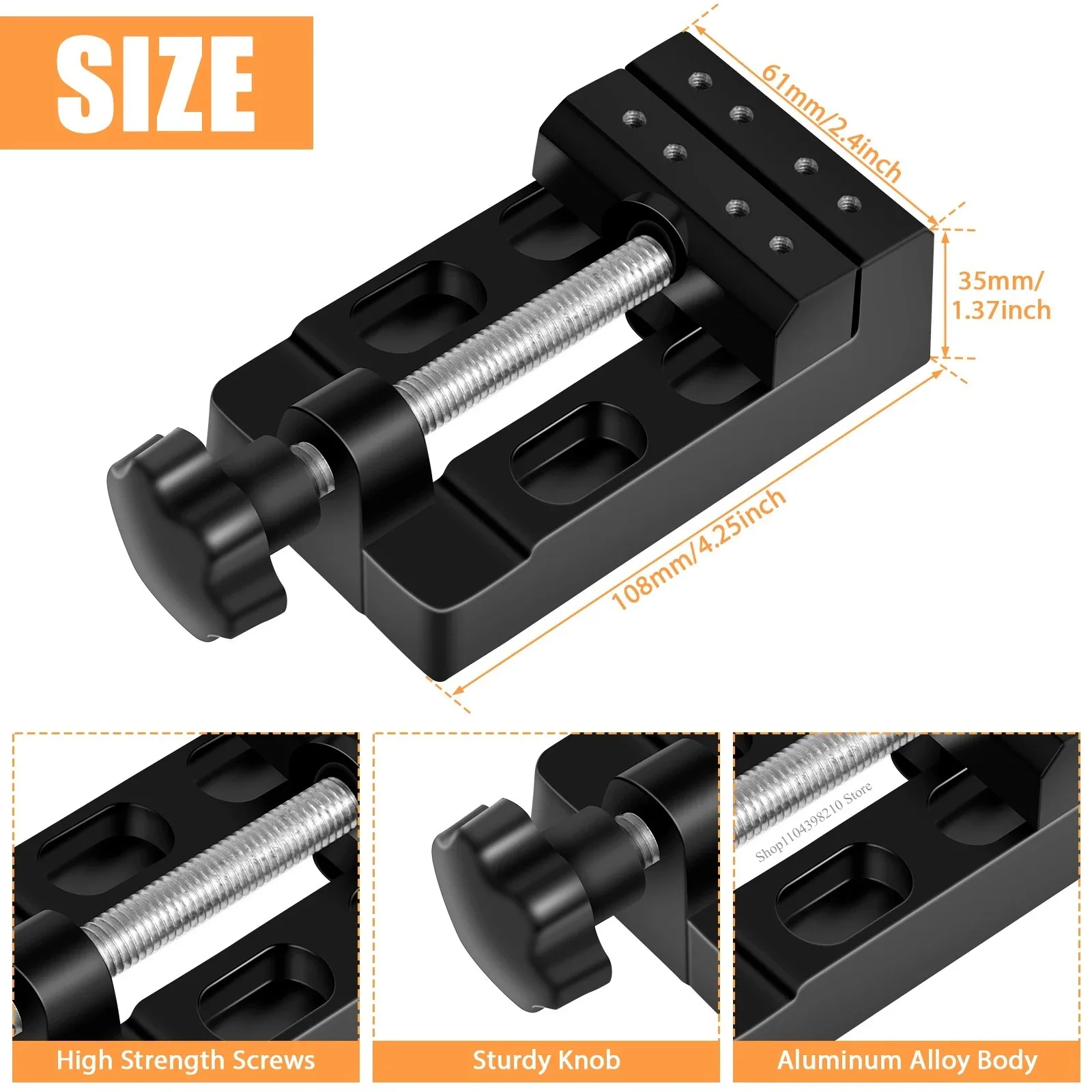 Multi-Purpose Clamping Blocks Mini Mini Drill Press Table Vise Multifunction DIY Sculpture Craft Fixed Machine Tool view 6