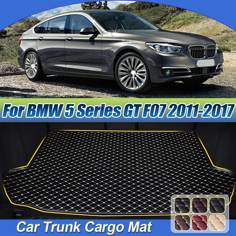 For BMW 5 Series GT F07 2011-2017 Trunk Anti Dirty Mats Floor Tray Liner Waterproof Protection Pads Easy Clean Car Accessories
