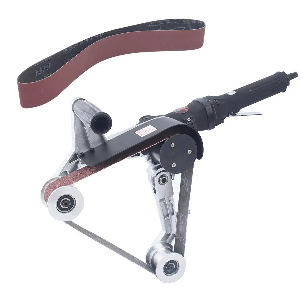 

Пневматическая ленточная шлифовальная машина для труб, машина для рисования и полировки труб для использования на закругленной поверхности, финишер для ленты для труб, остекление