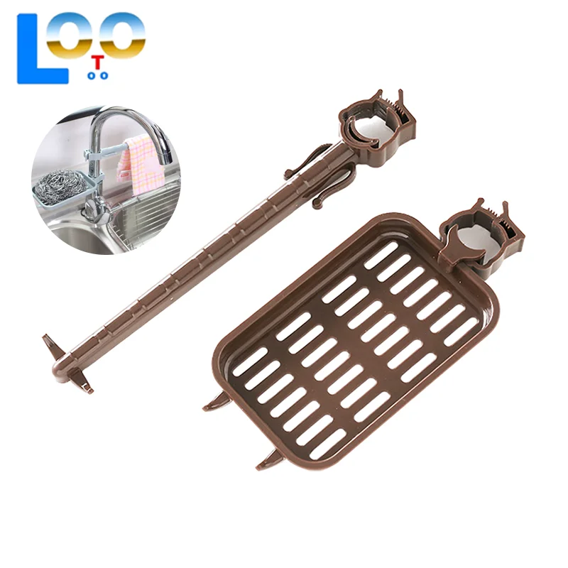 بالوعة المطبخ استنزاف رف الإسفنج سلة التخزين صنبور القماش استنزاف حامل تجفيف الصابون الرف المنظم اكسسوارات الحمام