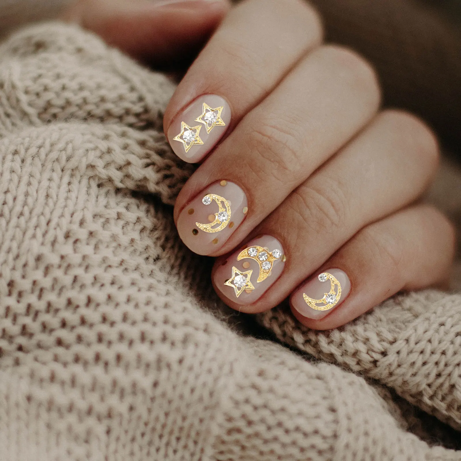 

30 Pcs Metal Nail Decorations Ornament Decorative Nails Studs Charms Jewelry Cute for Sequins Stars Rhinestone Accessories