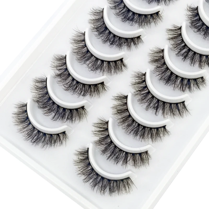 HBZGTLAD Russische Streifenwimpern, 10 Paar, 3D-Nerzwimpern, natürliche Wimpern, dramatische falsche Wimpern, Großhandel, Wimpernverlängerung – Detail 25