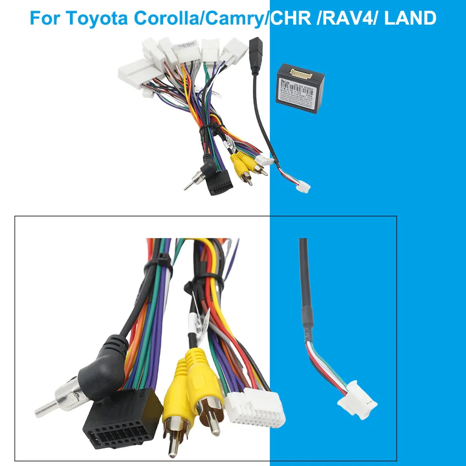 Canbus Box FT-RZ-02 Per Autoradio Android 2 Din – Compatibile Toyota Corolla, Camry, CHR, RAV4, Yaris, Prius, Con Cablaggio