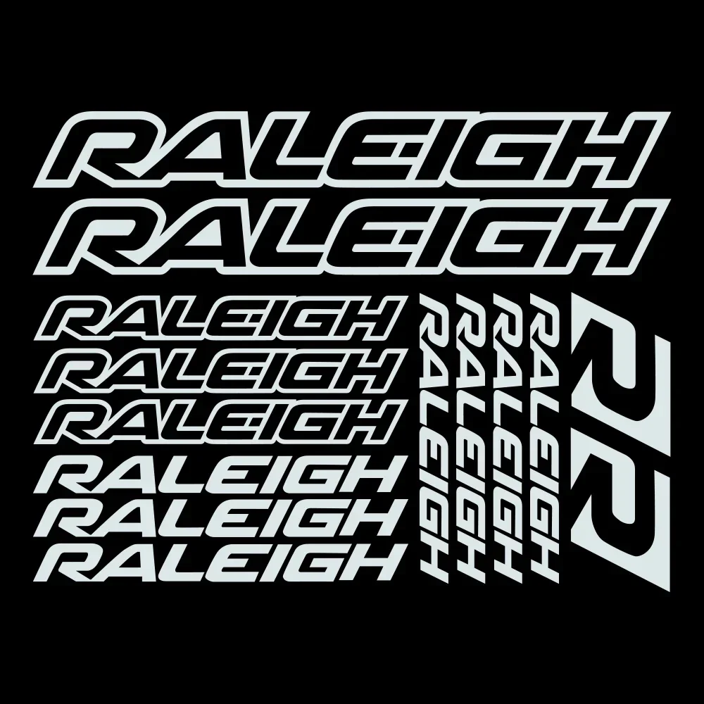 32cm*30cm Compatible for RALEIGH Bike Sticker Set Decal Bicycle Mountain Bike Waterproof Sun Protection PVC Exterior