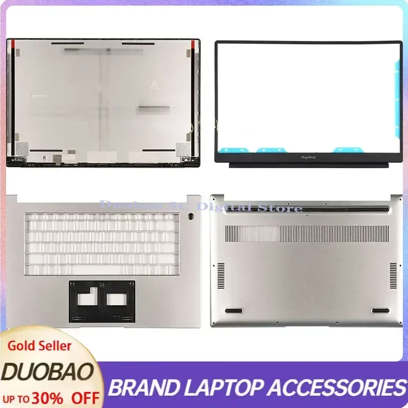 

New For Huawei magicbook15 BBR-WAH9 BDR-WFH9 LCD Back Cover /Front bezel /Upper cover /Bottom cover,Silver Laptop Replace Cover