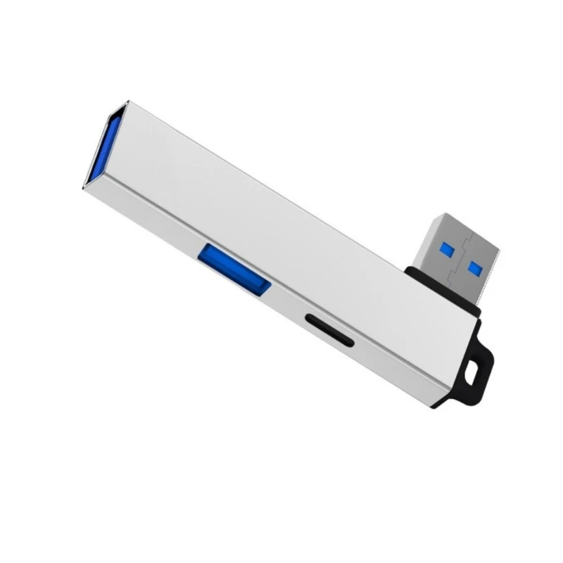 

Portable USB3.0 Hub USB3.0 to Type C and Double USB Port Hub USB3.0 To USB Adapter with Strong Compatibility For Laptops