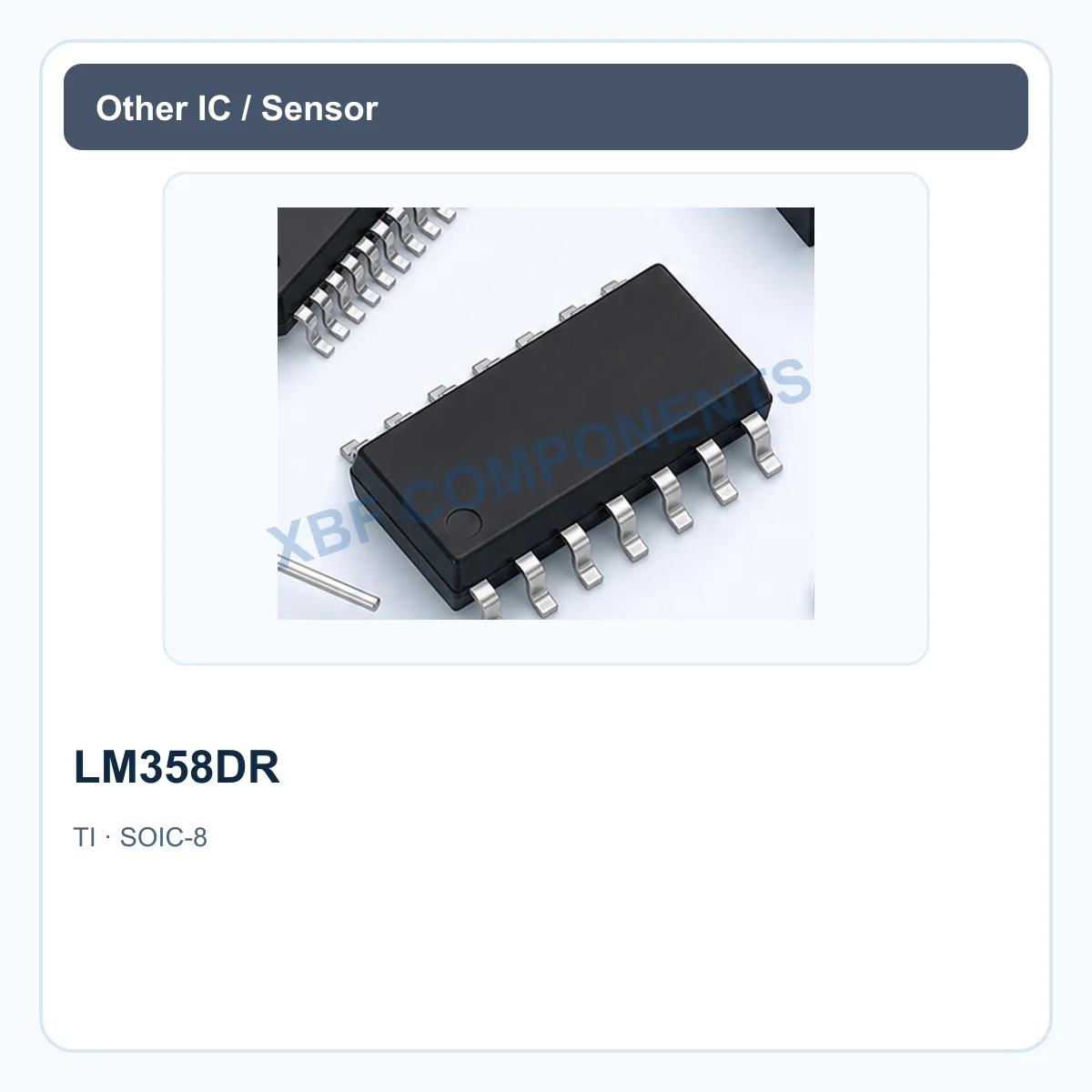 TI LM358DR Electronic IC Dual operational amplifier, 3-36 V supply, 0.7 MHz GBW SOIC-8