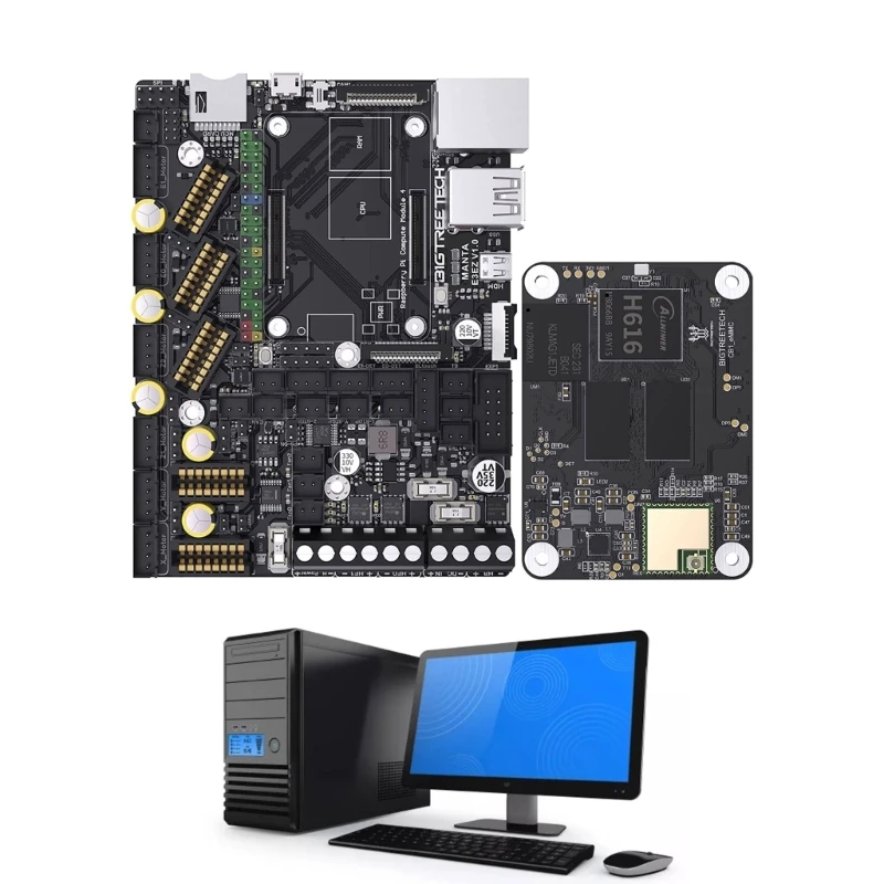 Quiet & Efficient 3D Printing Control Board Manta E3EZ + CB1 eMMC Runs Klipper Drop Shipping