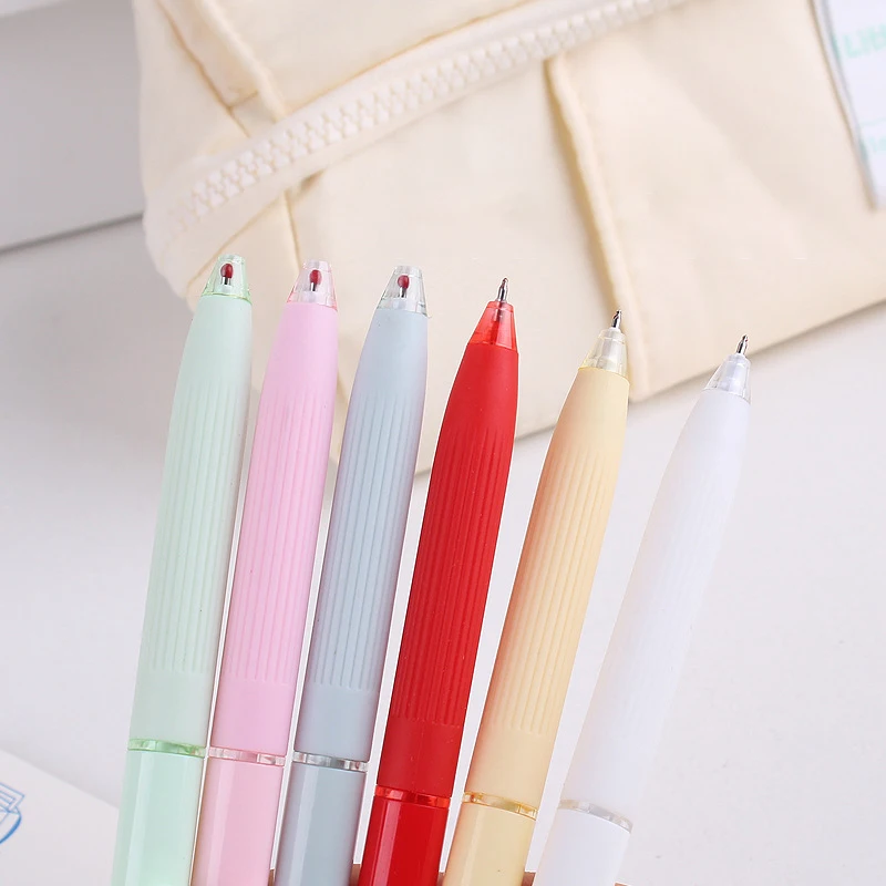 2Pcs Morandi Color Ballpoint Pens High-quality Quick Dry Pressing Neutral Pens Simple Writing Pens Student Stationery Gifts