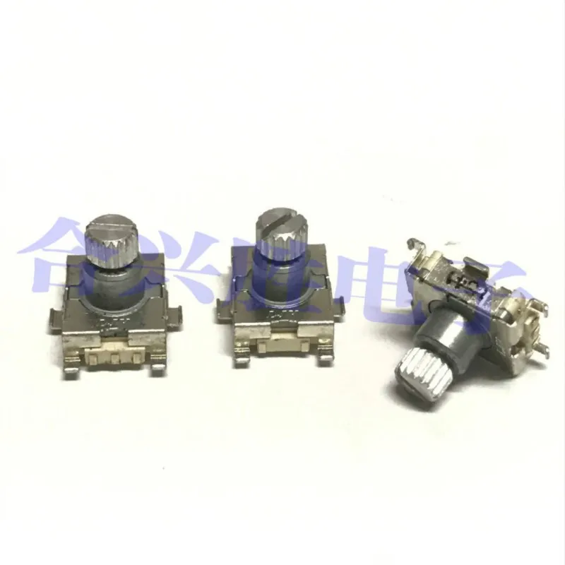2 Pieces Patch Foot EC11 Type Encoder 06 Style Car Navigation Audio DVD Volume Switch Flower Shaft Length 9.5MM