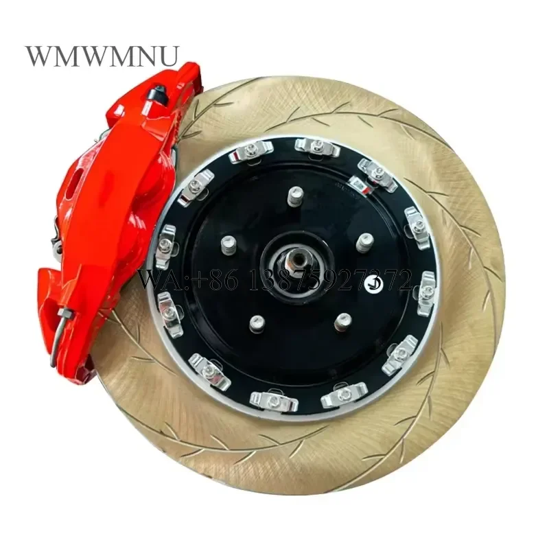 Wmwmnu for INPEED New Aluminium Four Piston Brake Calipers CS4 Set with 1 Year Warranty for A4 B9 GTI Retrofit Upgrade