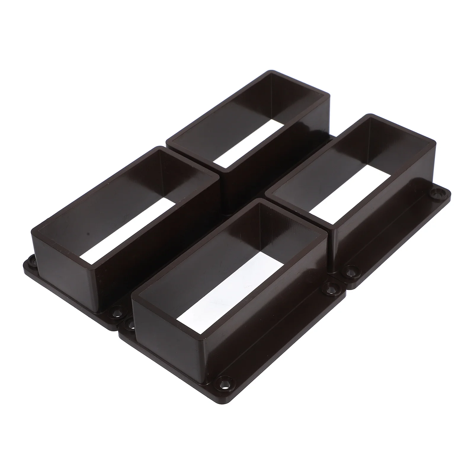 4 قطعة موصلات درابزين سطح السفينة لسياج الخشب حل مريح لترقية أو إصلاح الأسوار مقاومة الطقس قوية #3