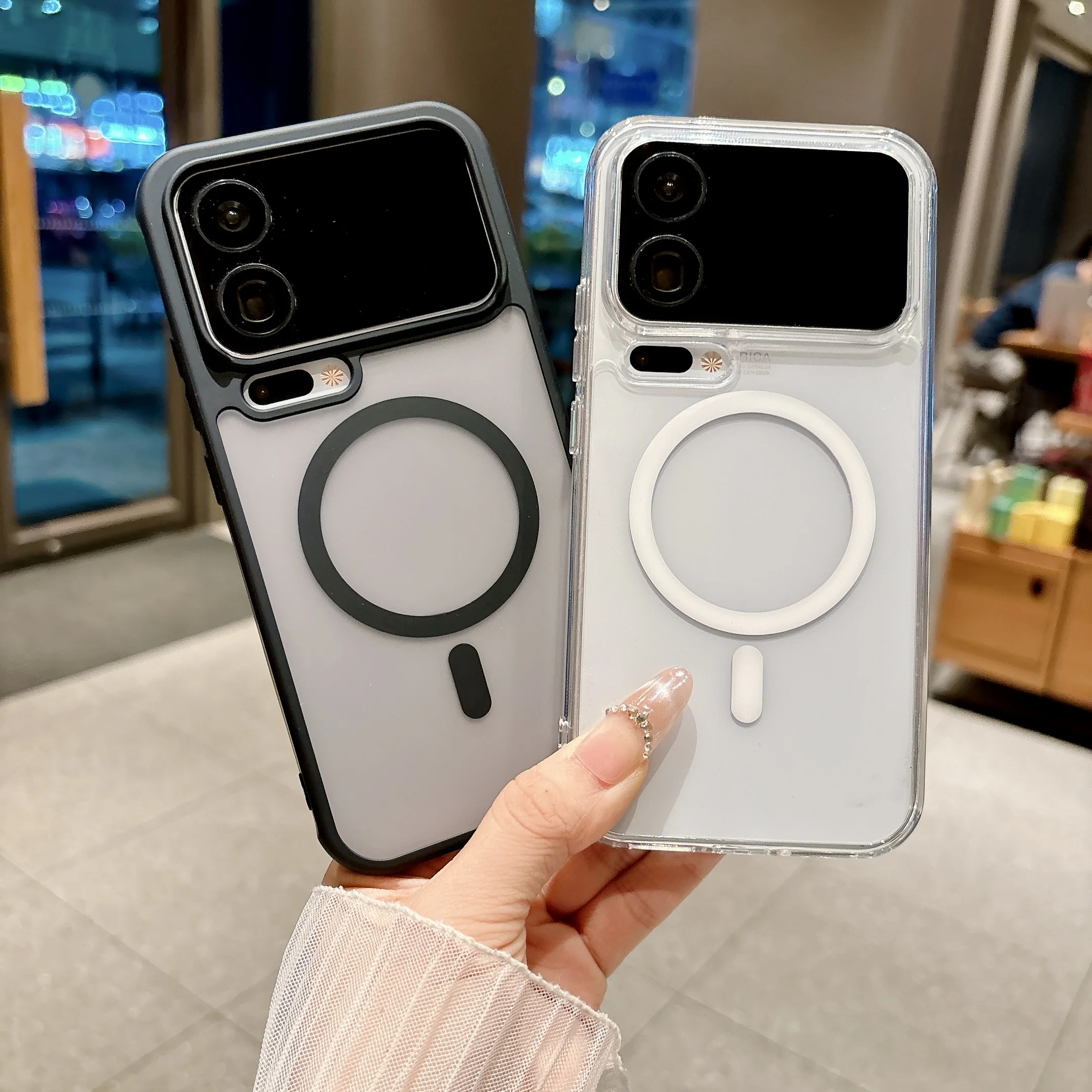 حافظة هاتف شفافة غير لامعة مضادة للصدمات لهاتف Magsafe حافظة Xiaomi 17 Pro Max 15 Ultra 15T 14T Pro غطاء رفيع من البولي كربونات الصلبة