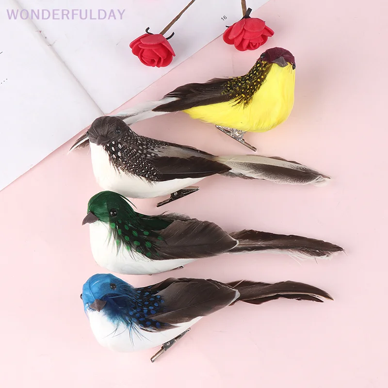 New Mini fake birds artificial foam doves wedding Garden decoration.ornament