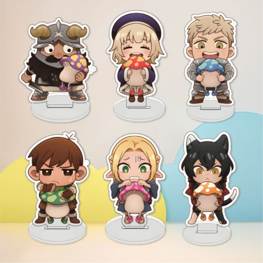 

Diy Japanese Anime Delicious in Dungeon Figure Show Acrylic Board Stand Model Originality Cartoon Desktop Ornament Holiday Gifts