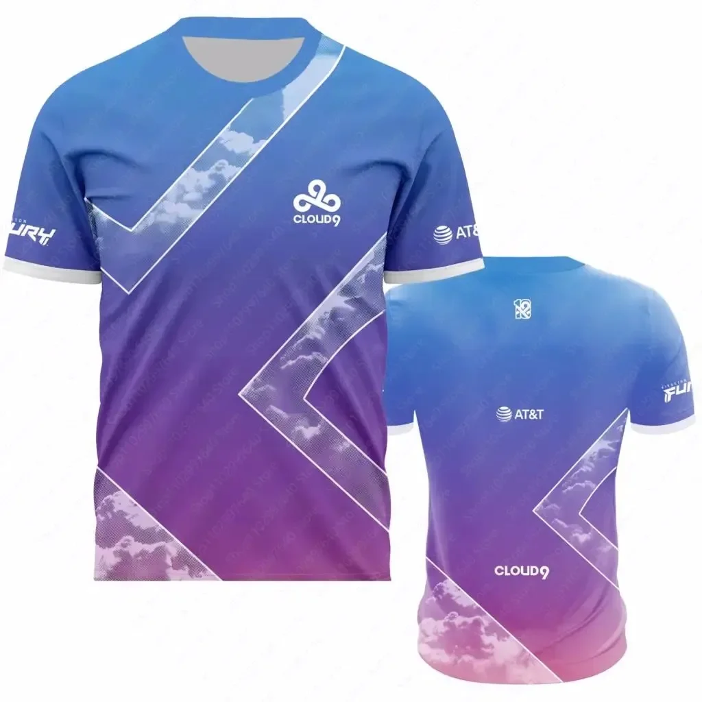 Summer Men's T-shirt Short Sleeved Shirt Esports Team 3D Print Comfortable Casual Custom Uniform Tshirt Named By Fans Tees Top