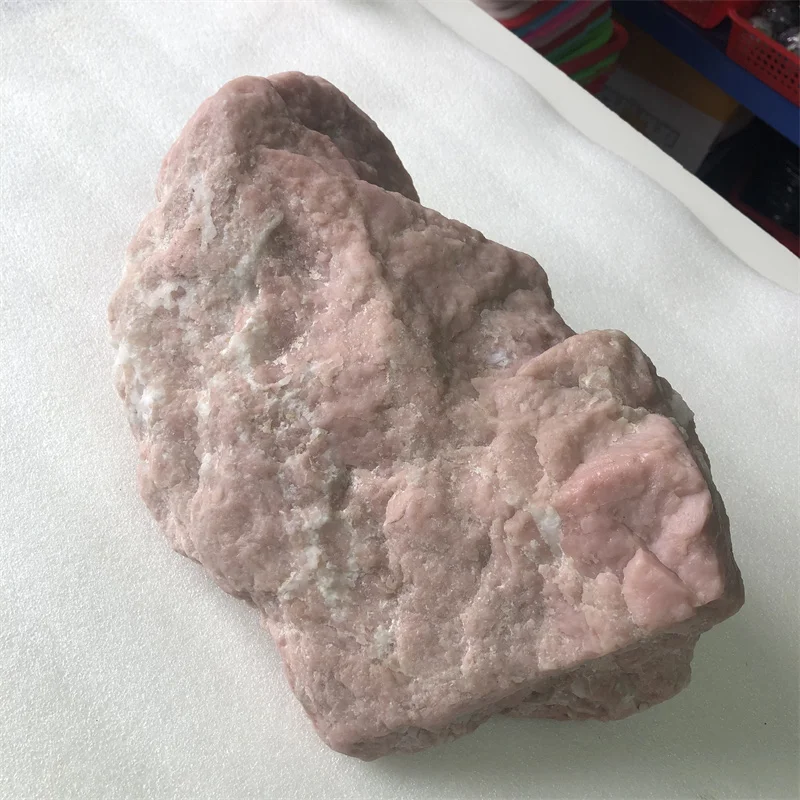 7.18kg Natural Pink Opal Quartz Crystal Stone mine specimens raw stock
