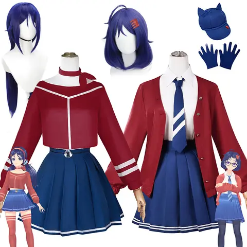 MiSide Crazy Mita Cosplay Costume Game Cosplay MiSide Mila Wig RolePlay Women Cute Dress Uniform Suit Halloween Party Clothes