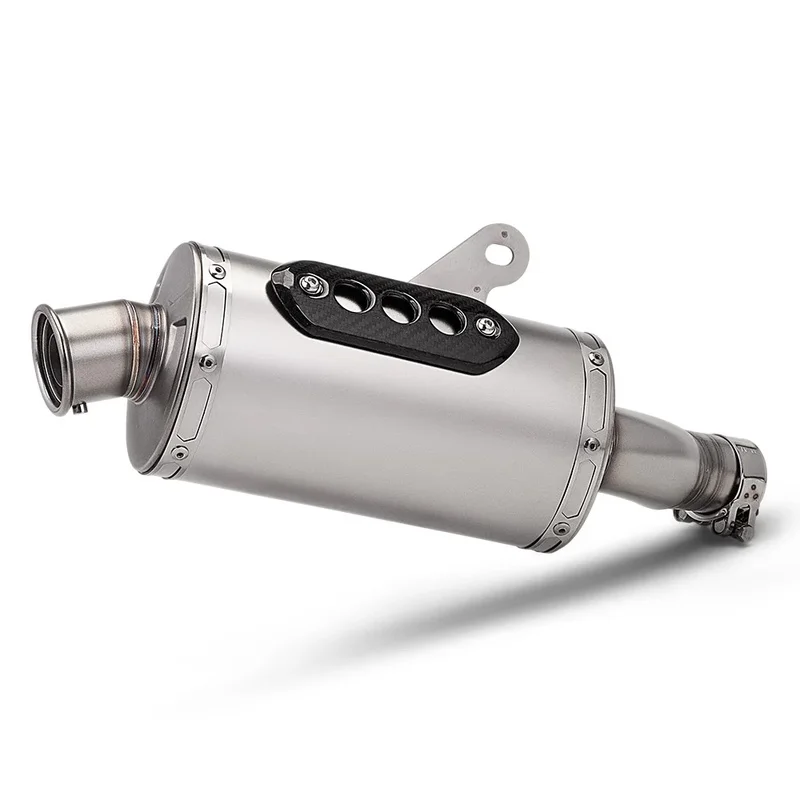 Stainless Steel Slip-On Exhaust Muffler with DB Killer Fit for Scrambler 400X Motorcycle