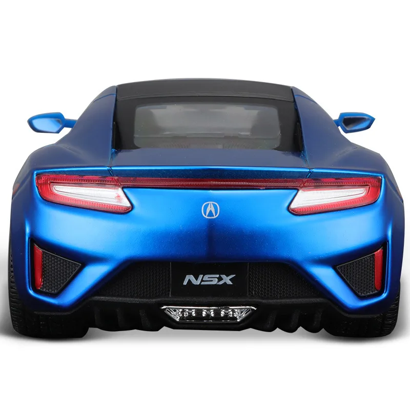 Maisto 1:24 2018 Acura Nsx الأزرق أكورا سيارة يموت الصب سبيكة سيارة نموذج معدني نموذج حلية جامع طبعة الصبي سيارة لعبة هدية