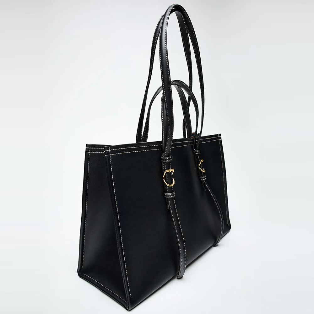 Large Capacity Tote Bags for Women Fashion Designer Shoulder Bag Soft PU Leather Women\'s Handbags Commuting Shopper Women Bag