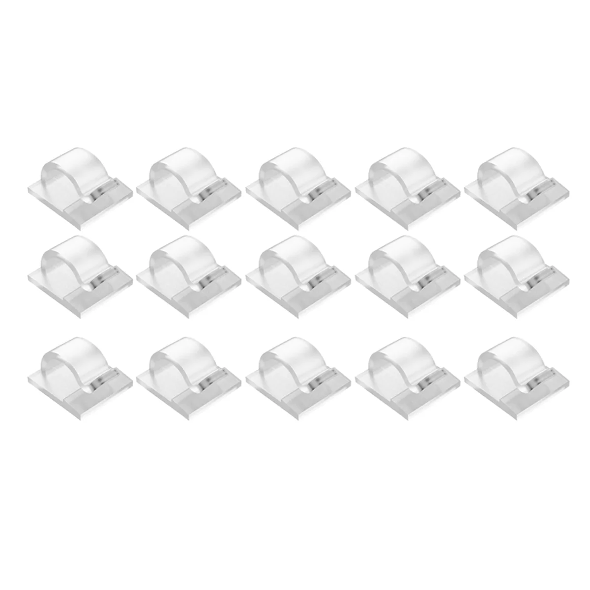 Haken voor lichtslingers voor buiten Clips 15-pack clips Heldere lichthaak met 15 waterdichte zelfklevende achterkant