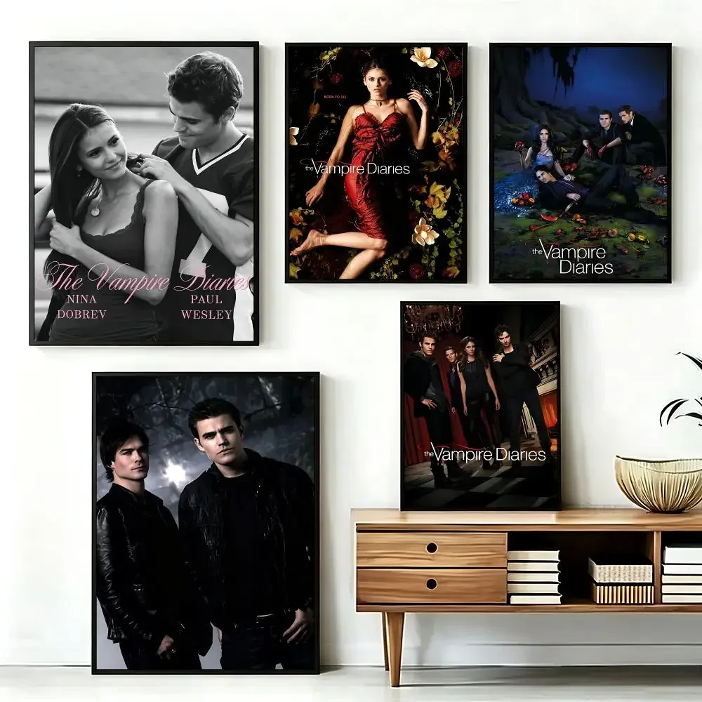 series The Vampire Diaries Poster HD Printing Fresh and Nordic Home Decor Wall Art for the Living Rooms Hallways Gift Giving