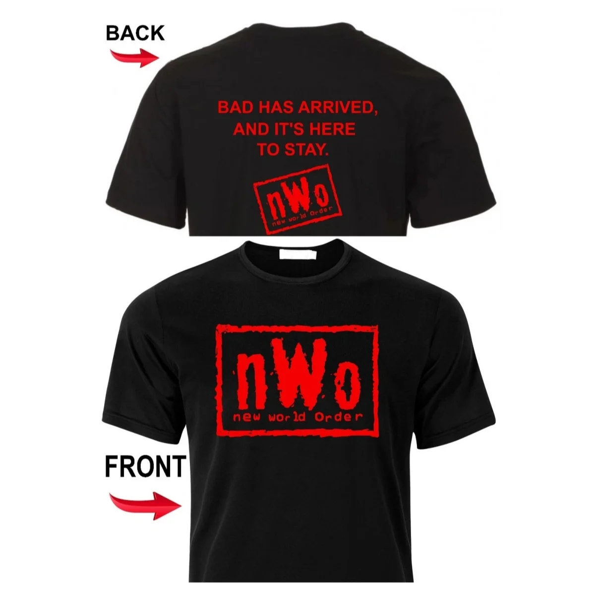 NWO New World Order Color Logo T Shirt Graphic Printing High-end Luxury Unisex Style Both of Men and Women