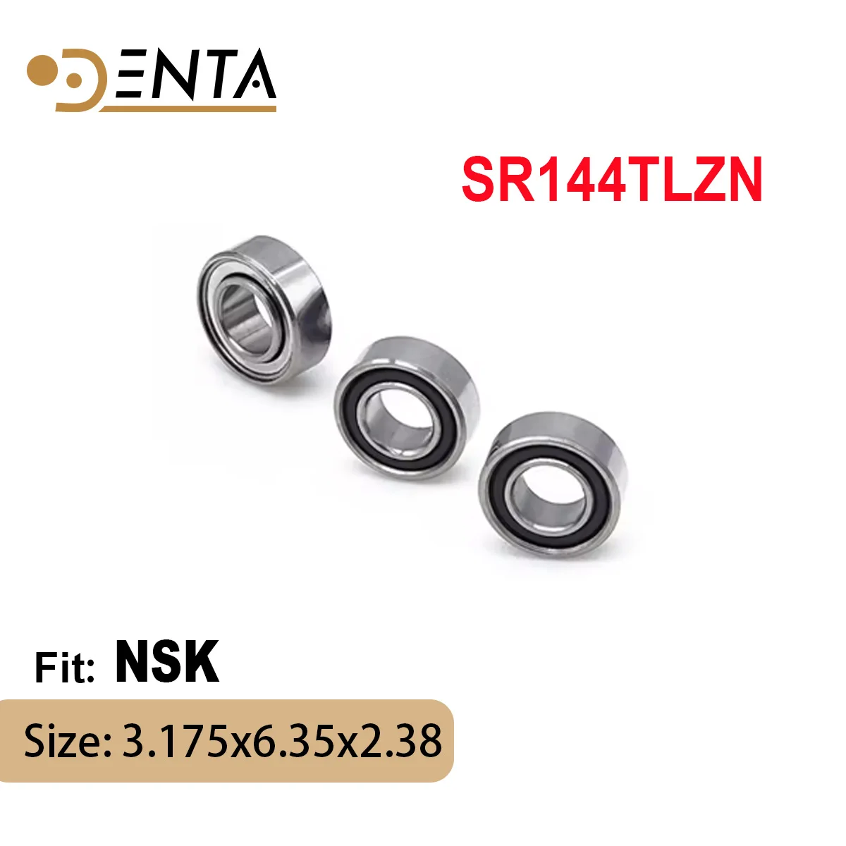 

A1 5pcs High Speed Handpiece Laboratary Ceramic Dental Bearings NSK SR144TLZN 3.175x6.35x2.38mm SR144TAZN