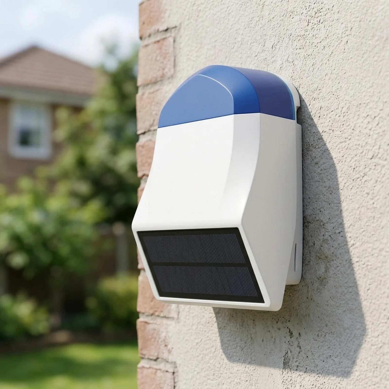 Solar Powered Outdoor Alarm Designed for Tuya and For ZigBee Integration Weatherproof Sound and Light Security