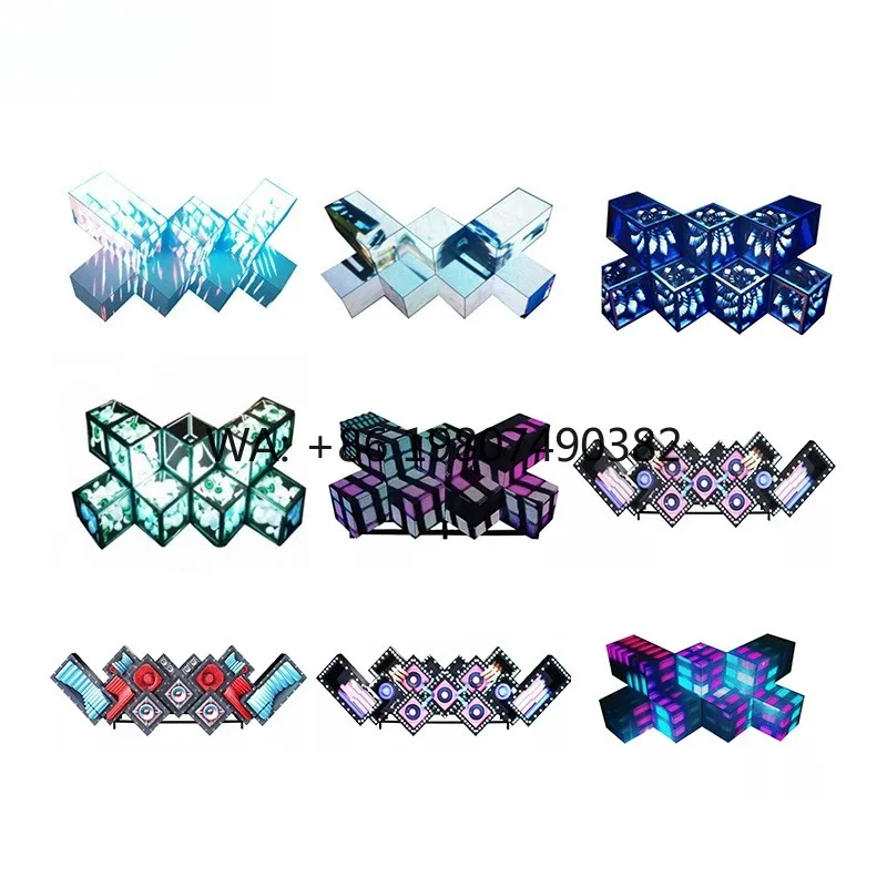 Honeycomb Digital LED Display DJ Booth High Definition Screen For Indoor Events Party Club Stage Visual Decoration