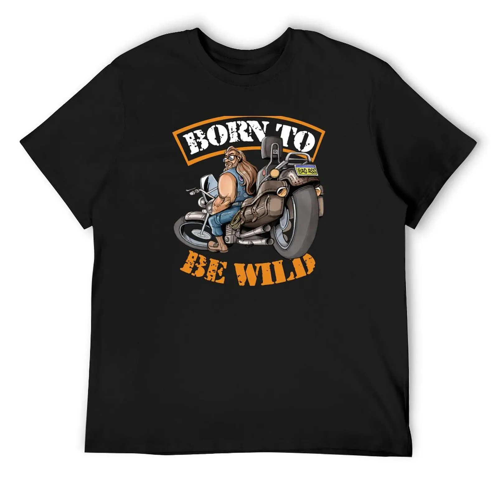 

Biker (With text) T-Shirt blacks Short sleeve tee tops oversized mens big and tall t shirts