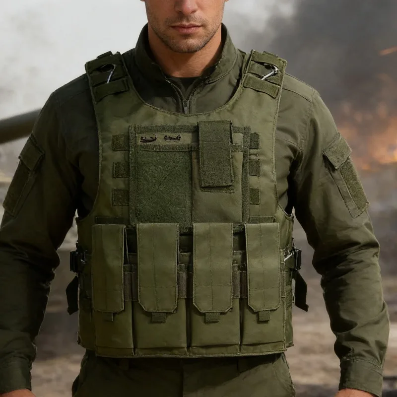 

Multi pocket tactical vest role-playing combat suit hunting vest